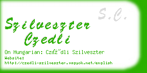 szilveszter czedli business card